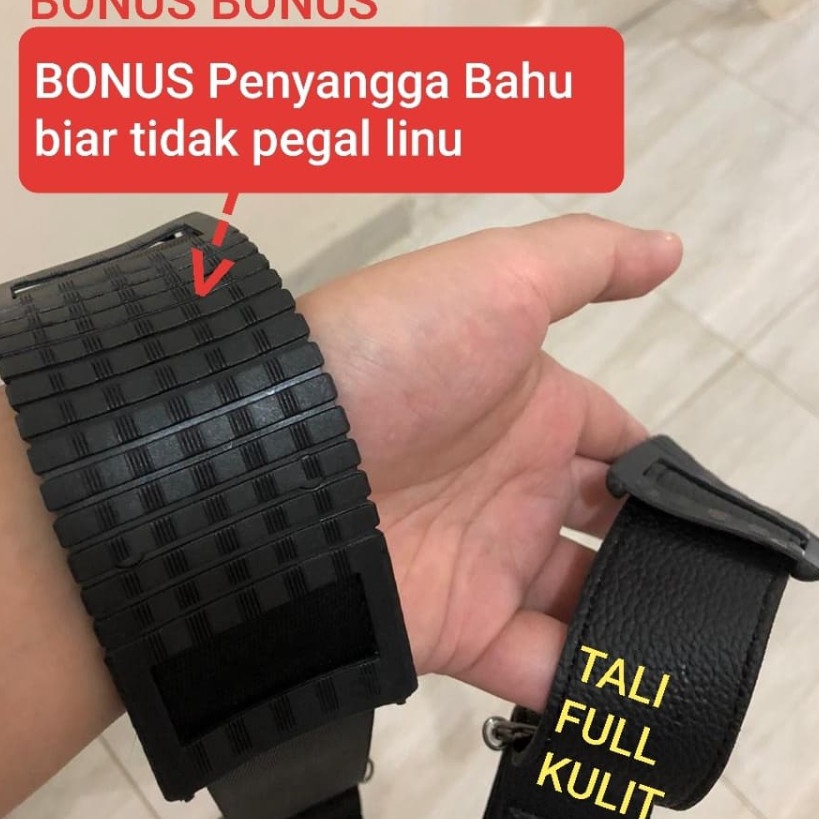RAIH DISKON Tali selempang tas kulit  strap tas kulit