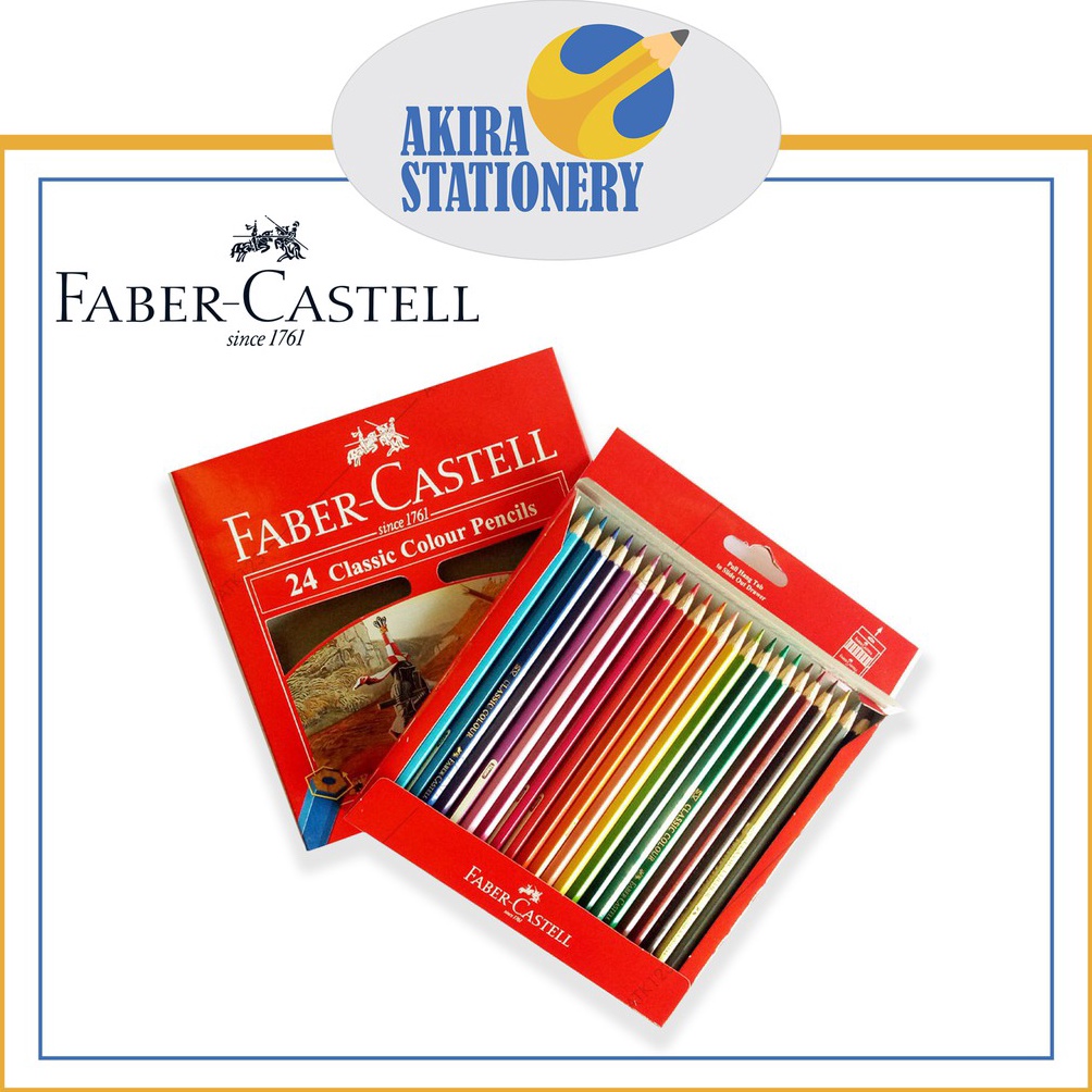 

KODE B44P COLOR PENCIL PENSIL WARNA FABER CASTELL CLASSIC 24 WARNA