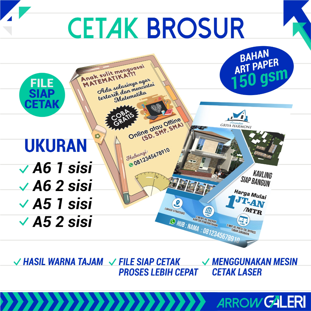 

CETAK BROSUR UKURAN A5 A6