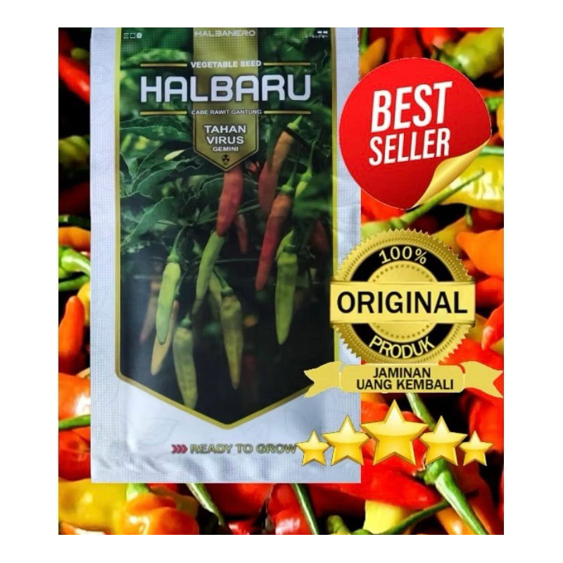 {100 Biji} Benih Cabe Rawit HALBARU Viral Repack Original