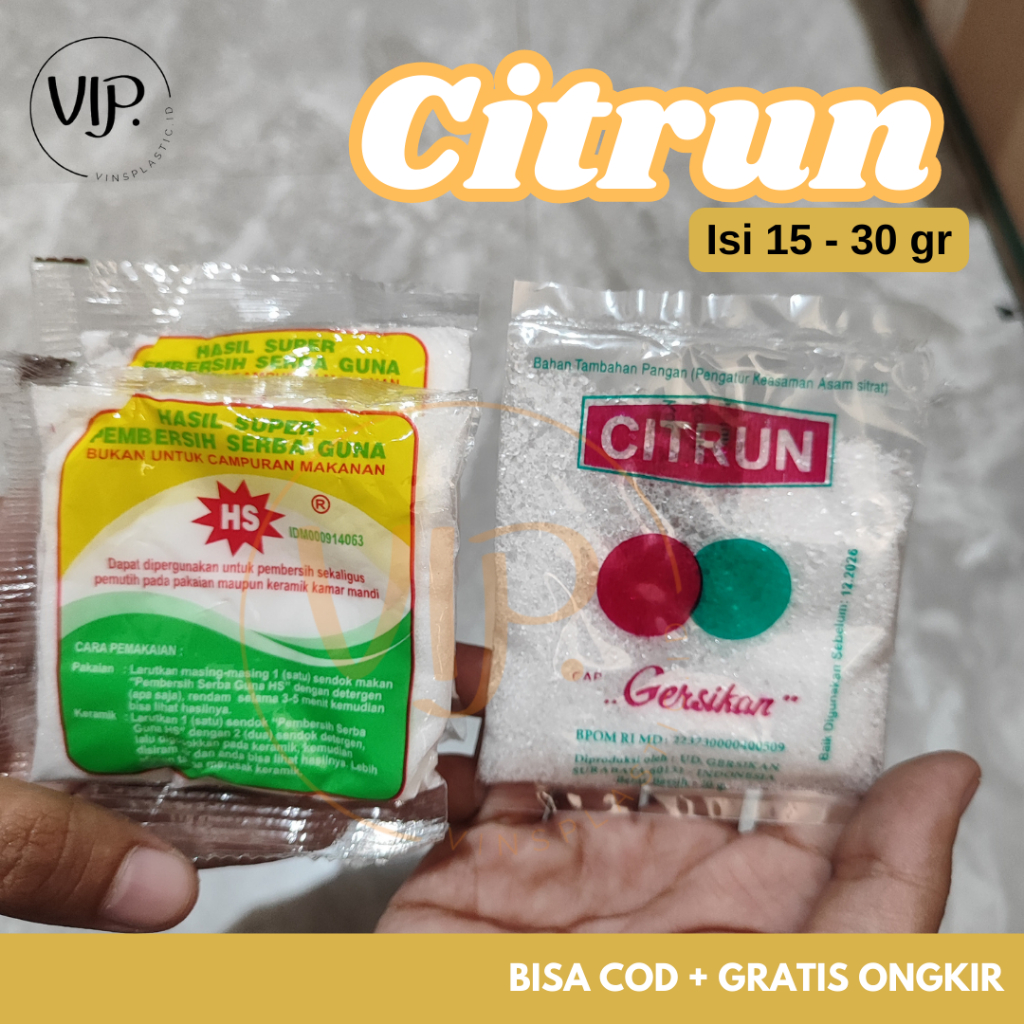 BACA DESCRIPSI  - CITRUN / CITRIC ACID / ASAM SITRAT / CITRUN HS / CITRUN JERUK GRESIKAN / CITRUN MU