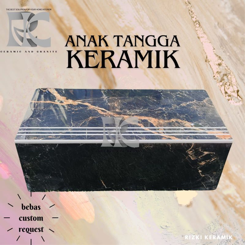 Granit anak tangga 30x60 20x60 / 30x70 20x70 Zorian black