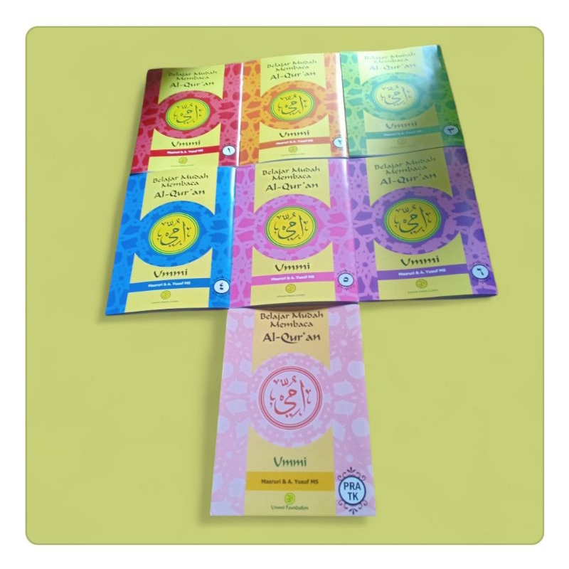 BELAJAR MEMBACA ALQURAN JILID 1-6 METODE UMMI + 1 BUKU PRA TK ( 7 BUKU )