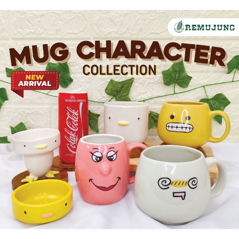 Mug Karakter / Mug emoticon lucu / Mug soda