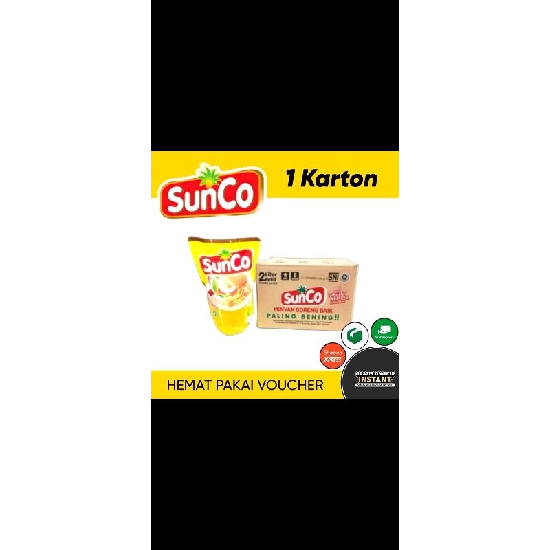 

minyak goreng sunco 2L kartonan isi 6pcs