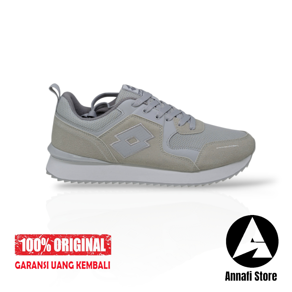 SEPATU SNEAKERS LOTTO CLEMENT LOTLS240506G - GREY