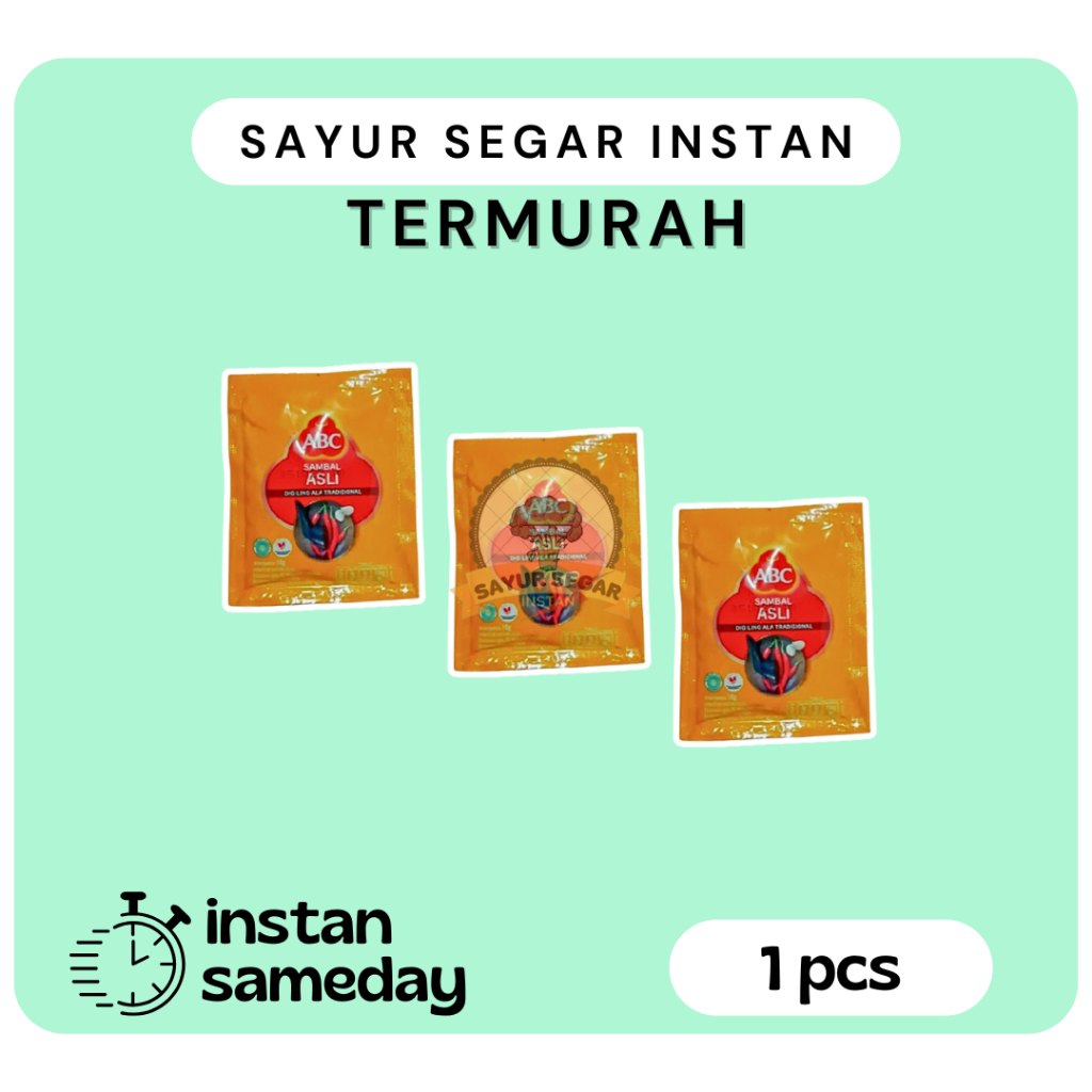 

Sambal Asli ABC 15gram - Sayur Segar Instan