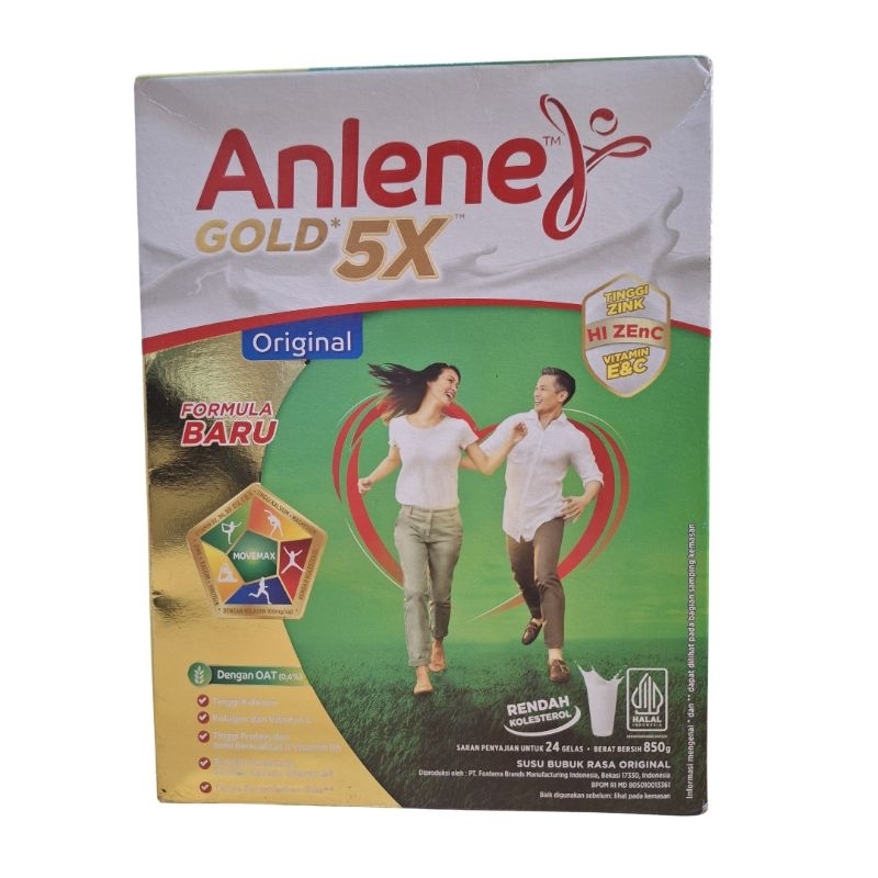 

Anlene Gold 5X Susu Bubuk Dewasa Original 850g