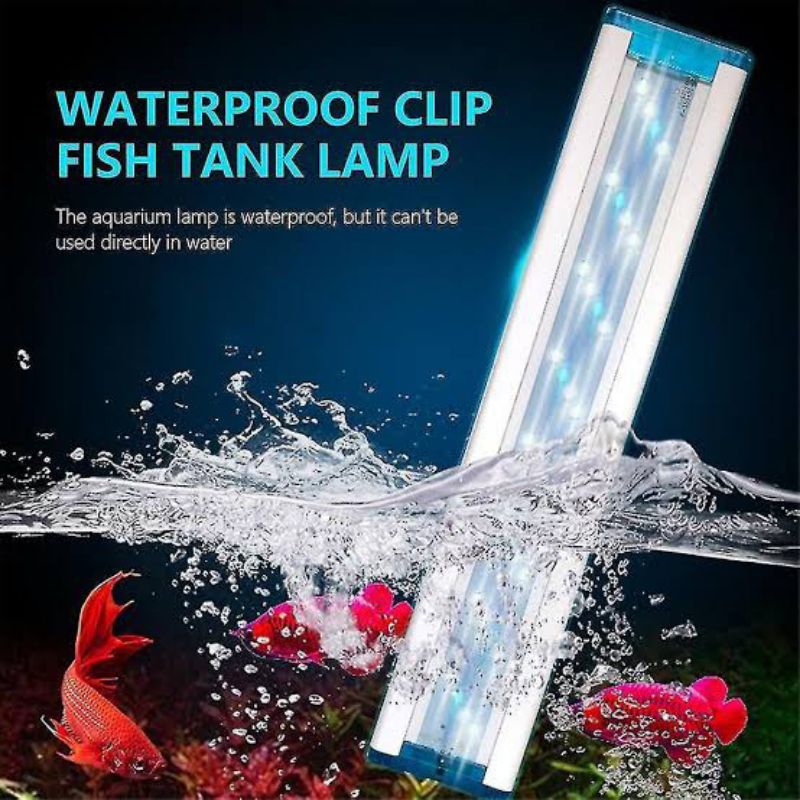 Lampu 4 baris LED aquarium aquascape putih biru 25 - 85 cm YANG P4