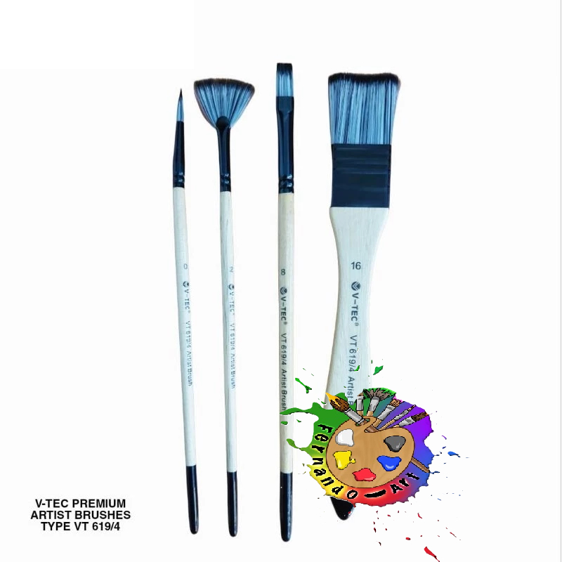 

V-TEC ARTIST BRUSH / KUAS LUKIS TYPE VT 619/4
