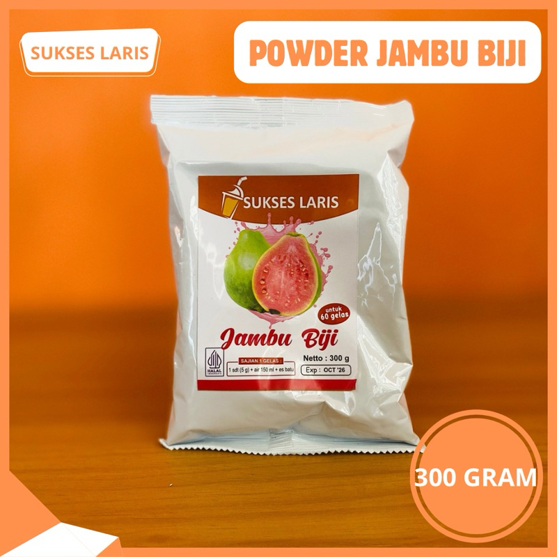 

BUBUK MINUMAN RASA 300 GRAM KEKINIAN | BAHAN BAKU MINUMAN RASA GUAVA JAMBU BIJI
