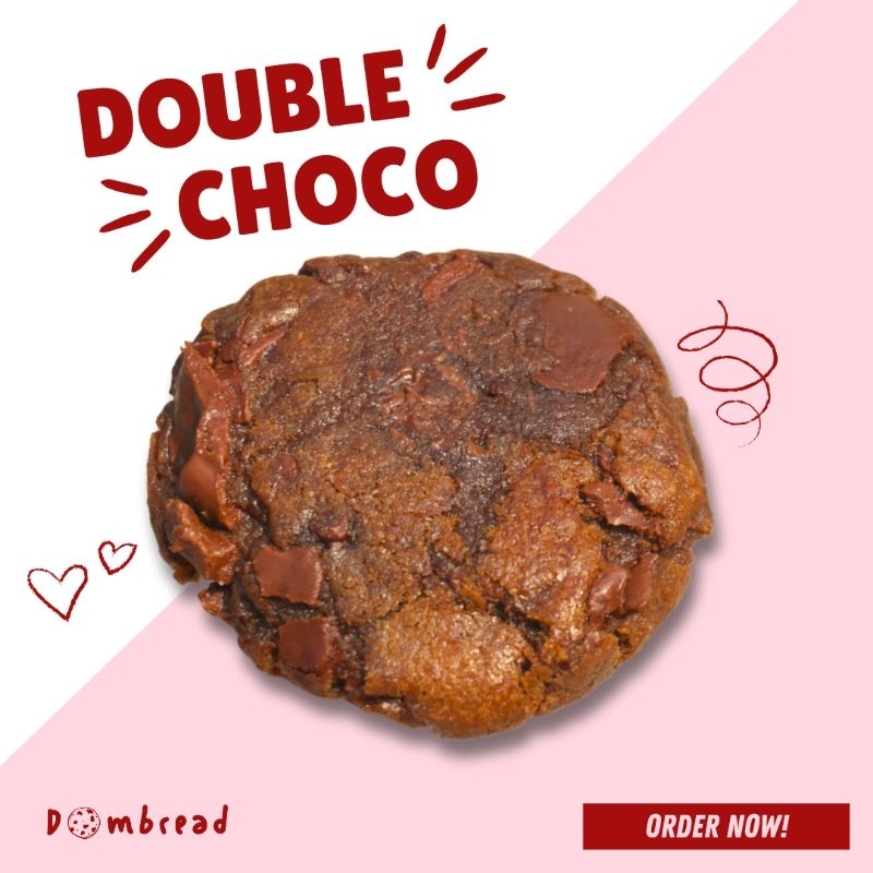 

Dombread Double Choco Baked Soft Cookies