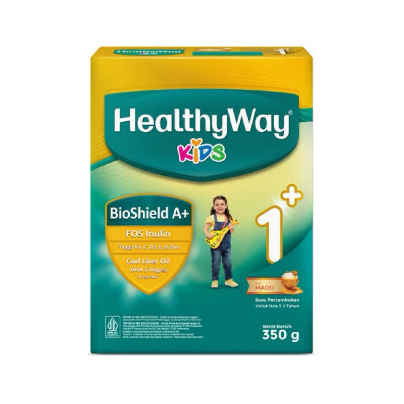 

HealthyWay Kids 1+ Madu 350gr Susu Pertumbuhan 1-3th
