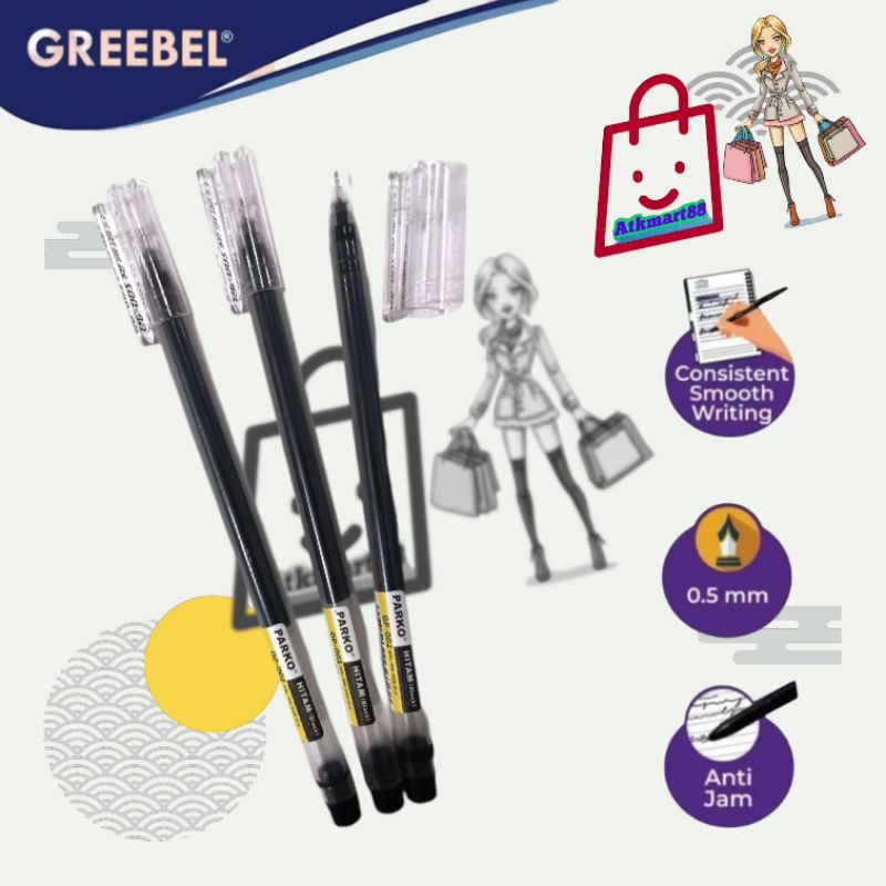 

( Per Pcs) GREEBEL PARKO GP-002 HITAM 0.4