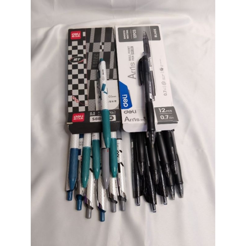 

Deli Ballpoint Pen / Bolpoin Pulpen 0.7mm & 0.5mm