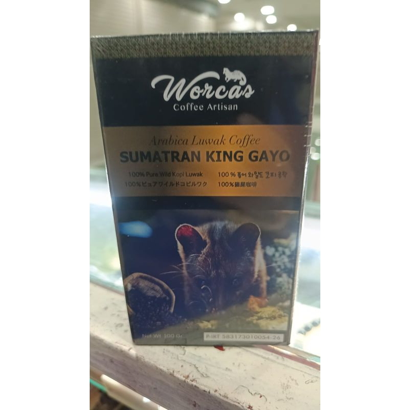 

Kopi Luwak Worcas Sumatran King Gayo Arabica