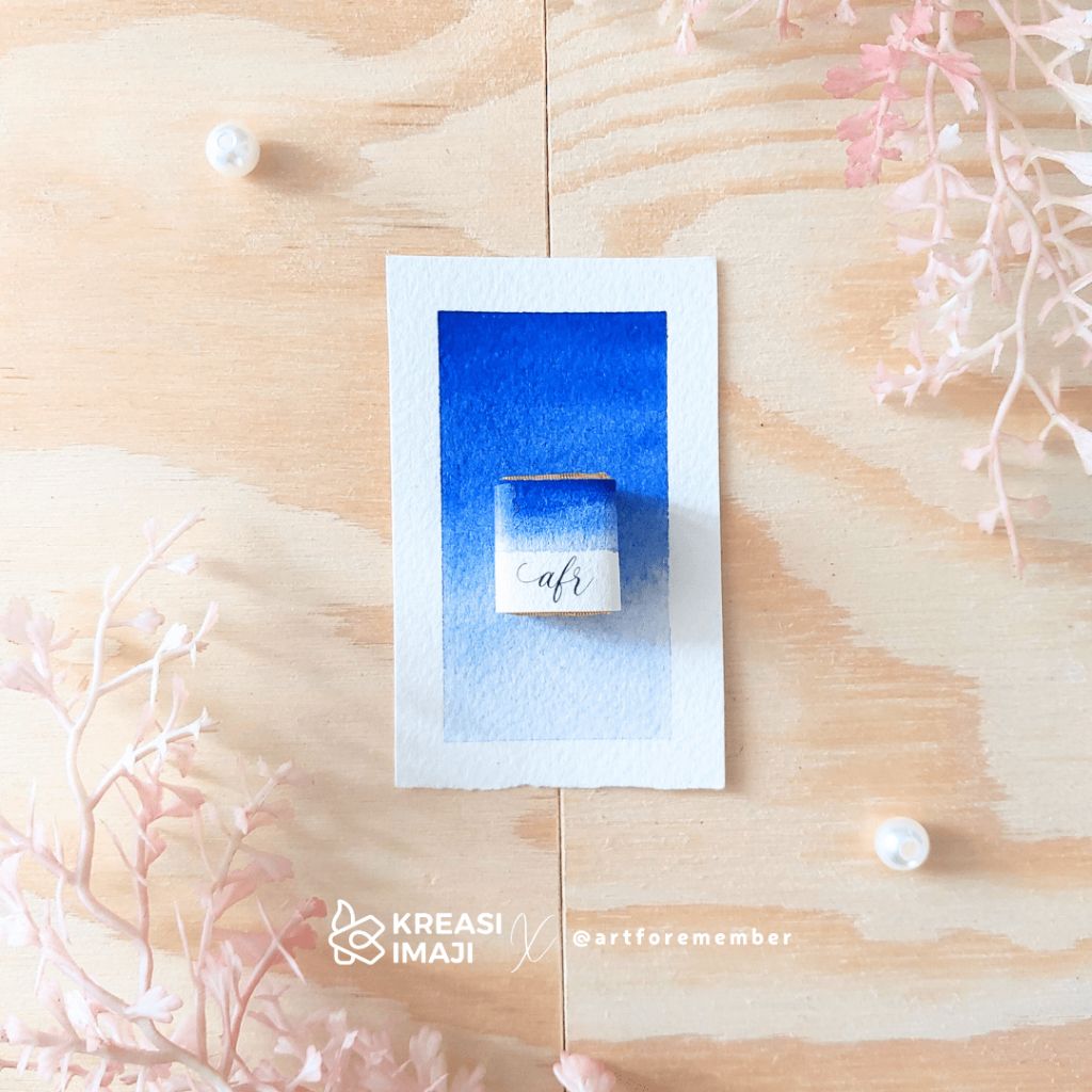 

Ultramarine Blue", Individual Pan, Handmade Watercolor by Kreasi Imaji x artforemember