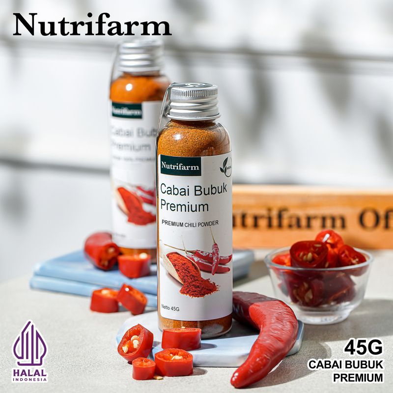 

(45g) Cabai Bubuk Premium Nutrifarm/Cabai Bubuk Asli