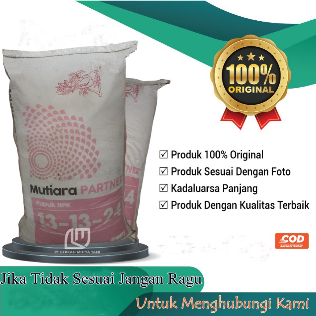 Pupuk Meroke NPK Mutiara Partner 13 13 24 Repack 1 Kg