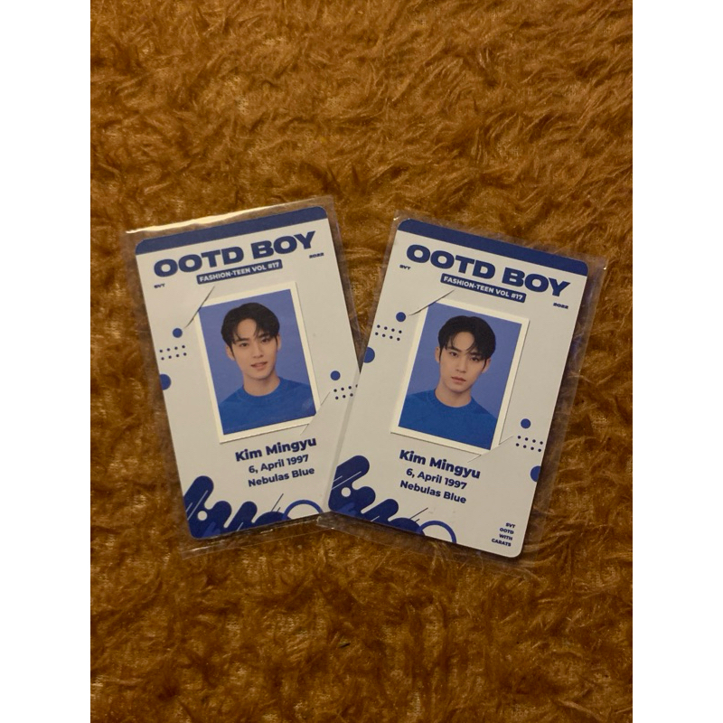 ID PHOTO SET MINGYU SEVENTEEN SG 22