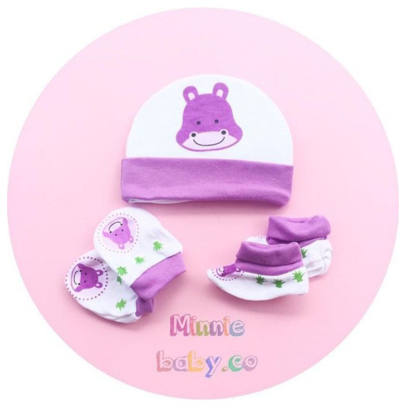 CATTEL LOVE Set 3 in 1 (Topi+Kaos kaki+Sarung tangan)