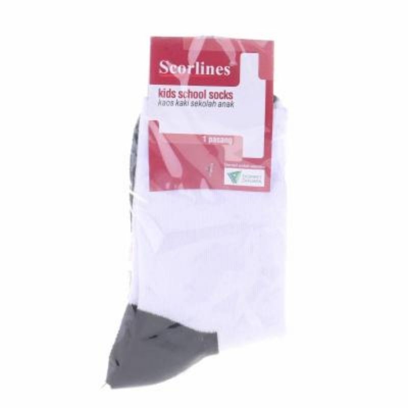 Scorlines Kids School Socks Kaos Kaki Sekolah Anak