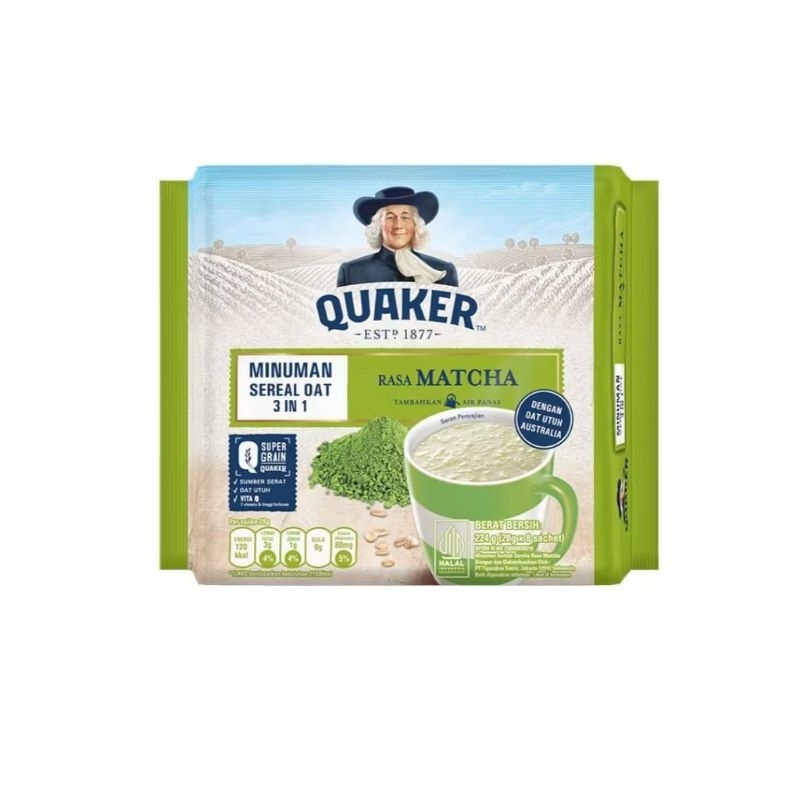 

QUAKER MINUMAN SEREAL OAT 3IN1 224GR