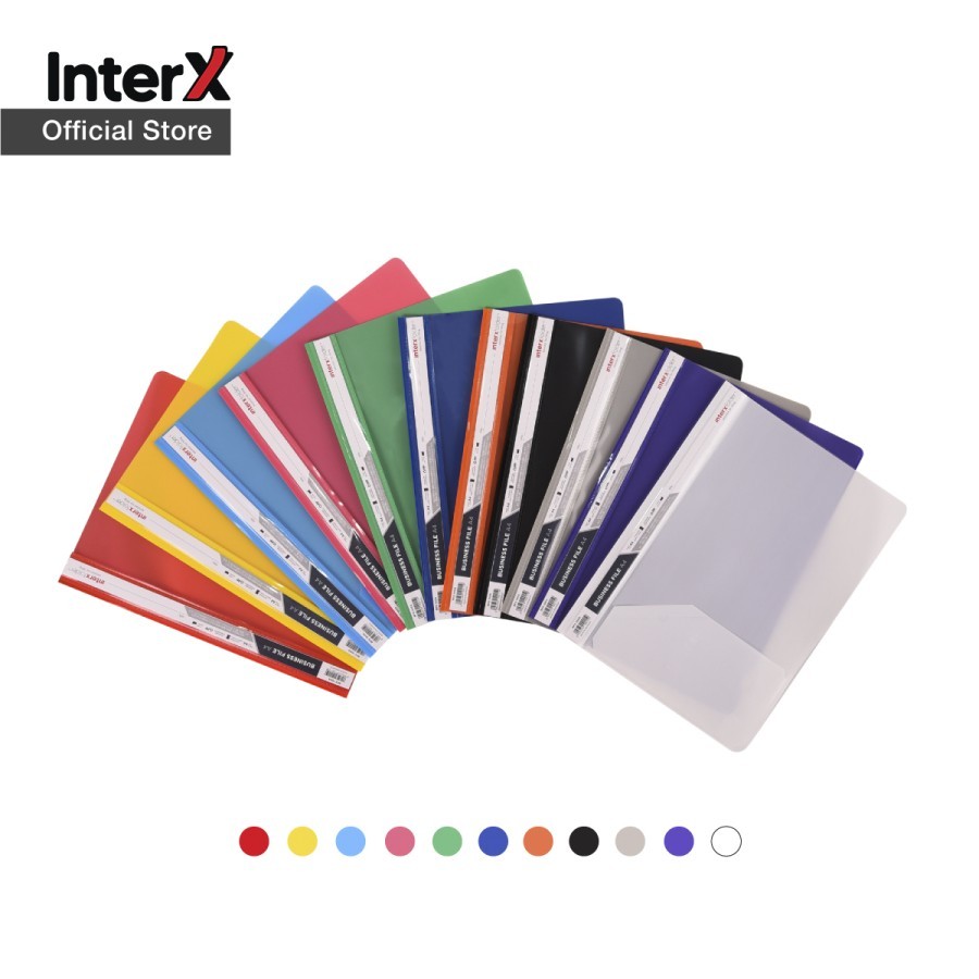 

InterX Business File A4 Original (12 LEMBAR) / Map Plastik File Bisnis A4 InterXfolder Bisnis File Ukuran A4 Tebal Lusinan