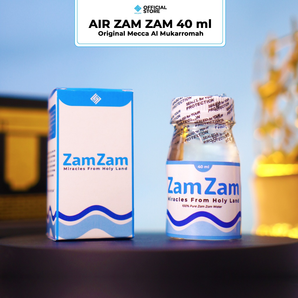 

[BLUE OCEAN] - ZAM ZAM 40 ML - AIR ZAM ZAM MEKKAH AL MUKKAROMAH