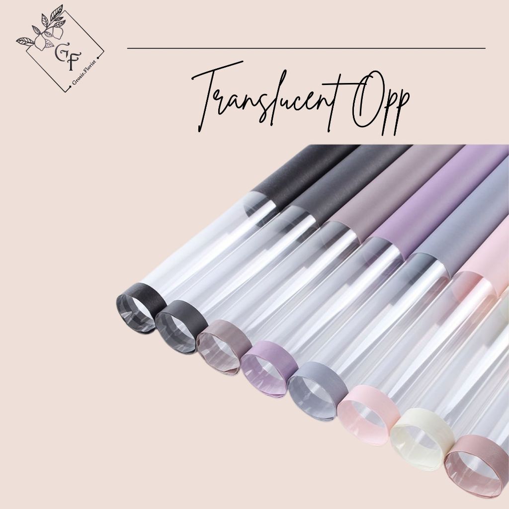 

TERLENGKAP TRANSLUCENT FLOWER WRAPPING PLASTIC UNTUK BUKET BUNGA WRAPPING CELLOPHANE BUKET BUNGA