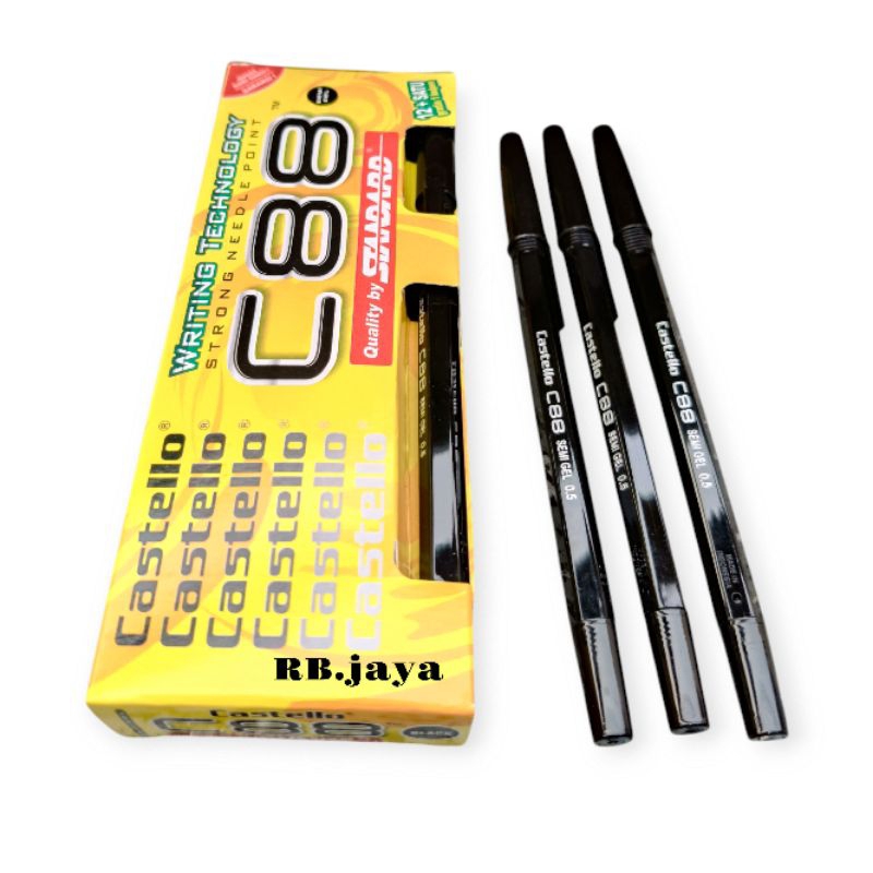 

1 pack isi 12 pcs pulpen standar Castello C88