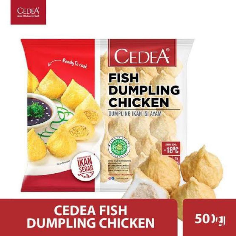 

cedea fish dumpling chicken 500g dumpling ayam