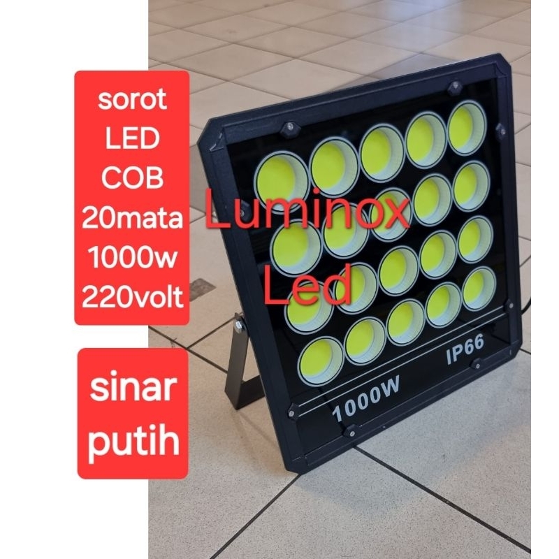 lampu tembak led cob 1000w 1000watt 20mata / sorot led 1000w 1000 watt 20LED 220volt