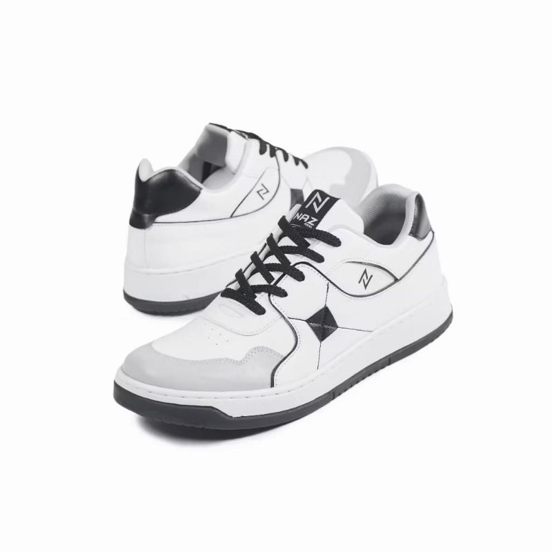 CAMARO WHITE√ SEPATU SNEAKER PRIA DEWASA TERBARU ~PUTIH KOMBINASI~SEPATU KEREN PRIA~SEPATU KASUAP PR