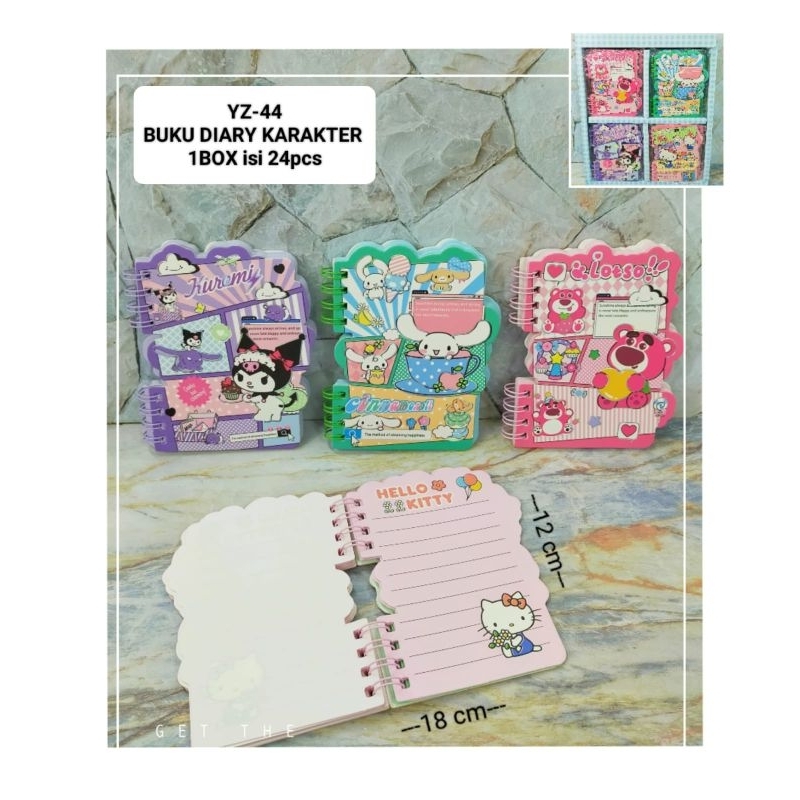 

1 BOX NOTEBOOK SANRIO ISI 24