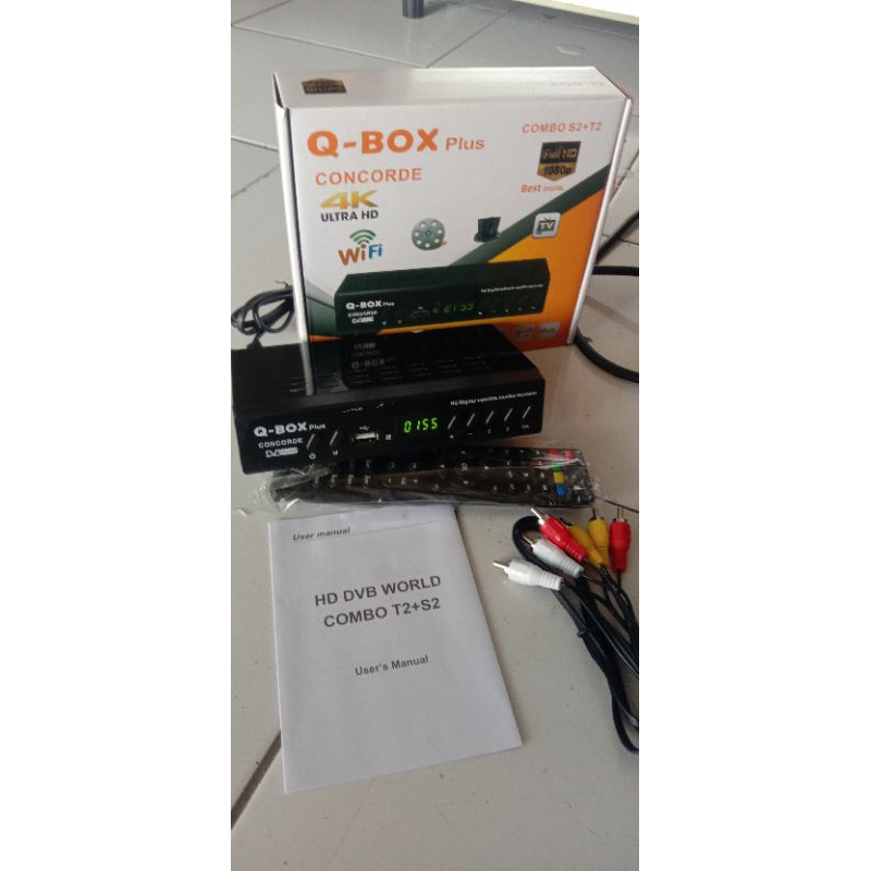 stb resiver Q box combo dvb t2&S2.