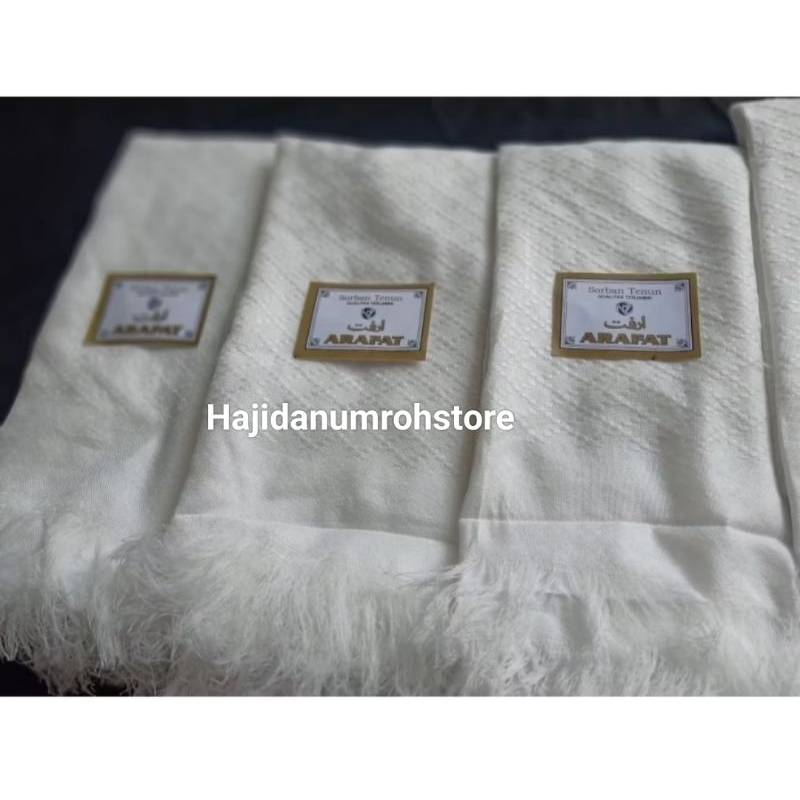 Sorban Arafat Surban Haji/umroh / oleh-oleh haji/umroh/ Surban Tenun