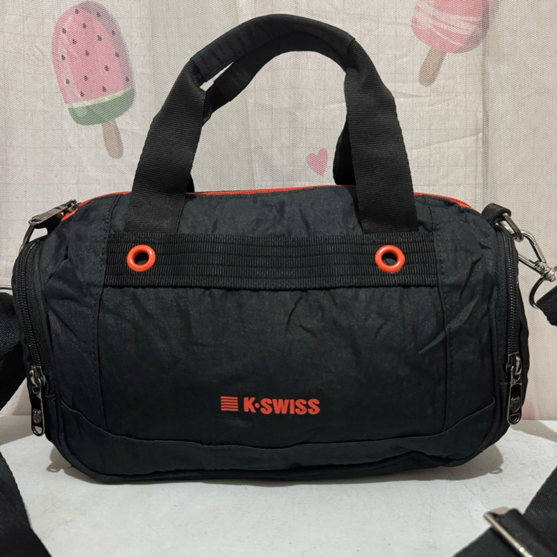 tas sling bag k-swiss. tas selempang nilon. tas sling preloved