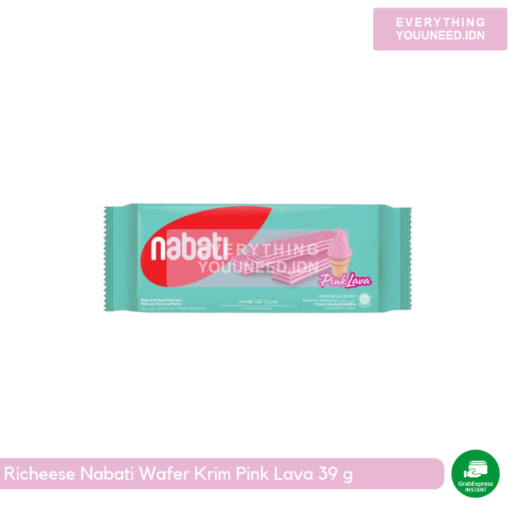 

Richeese Nabati Wafer Krim Pink Lava 39 g