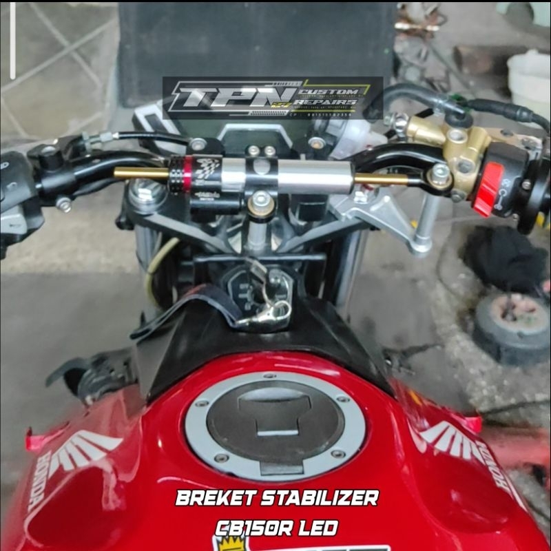 breket stabilizer stang cb150r