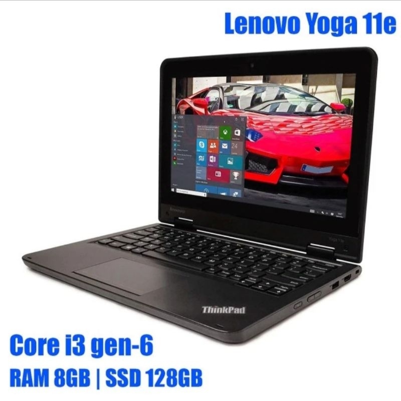 Laptop Lenovo 11e Core i3 Gen6 RAM 8GB SSD 128GB
