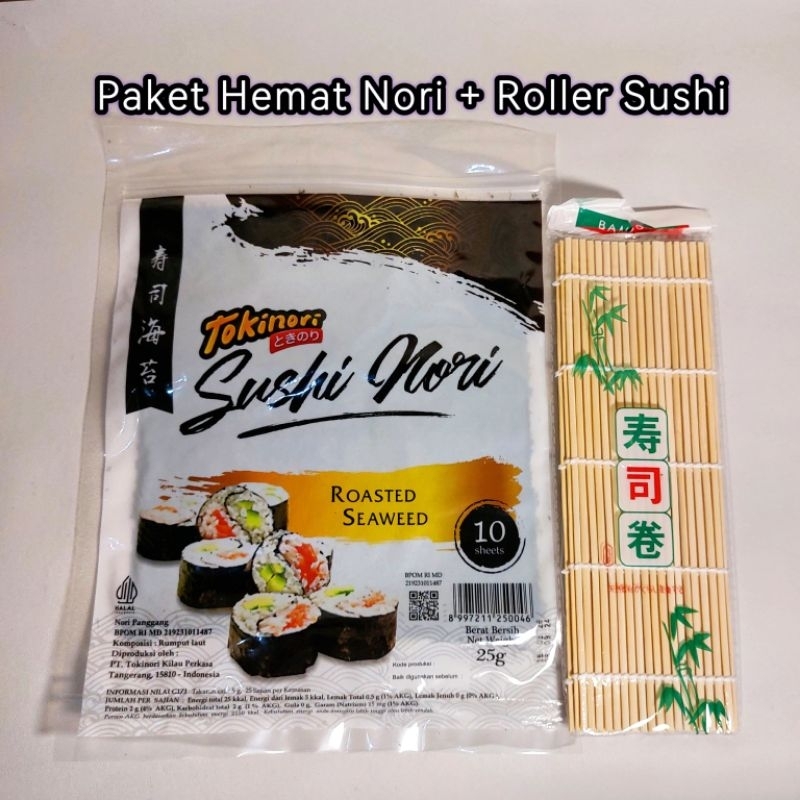 

Paket Sushi Nori dan Roller Bamboo