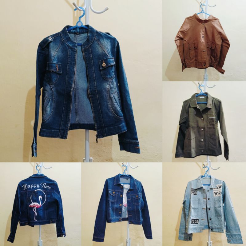BACA DESKRIPSI (PRELOVED) jacket jeans wanita