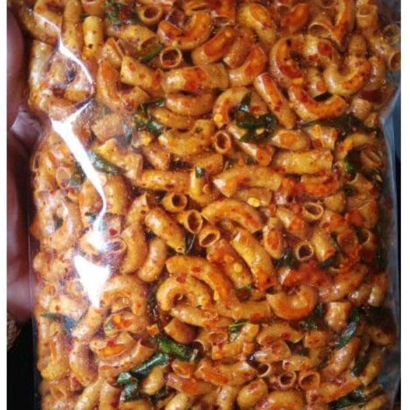 

Makaroni Bantet kriuk Extra Pedas Daun Jeruk 250rg-1kg