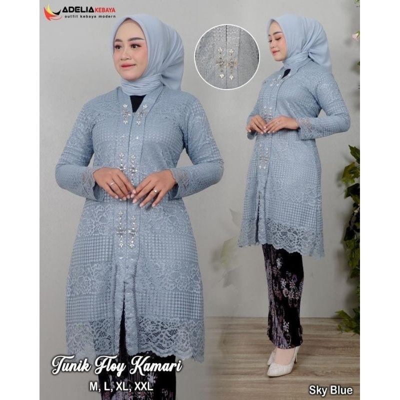 TUNIK FLOY KAMARI//TUNIK BRUKAT//TUNIK TERBARU