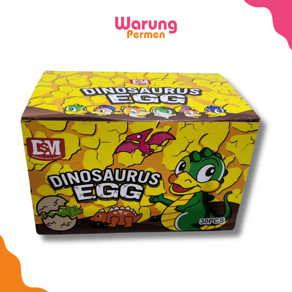 

Coklat Compound Dino Egg Isi 30 Pcs / Chocolate Compound Cokelat Kinder Joy Dinosaurus Berhadiah