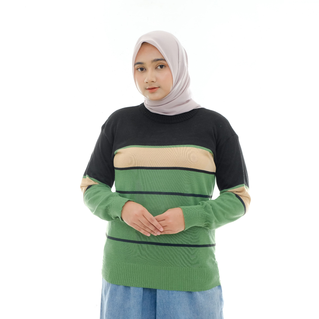 Yumna - Sweater Rajut Wanita Premium Rajut Wanita Lengan Panjang / sweater Korea style All Size