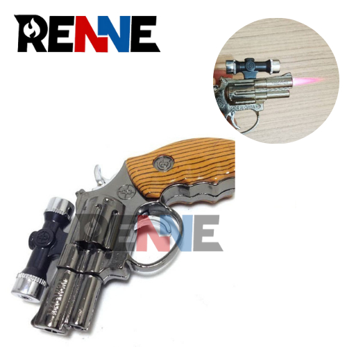 Korek Api Antik Model Pistol Plus Senter LED multifungsi