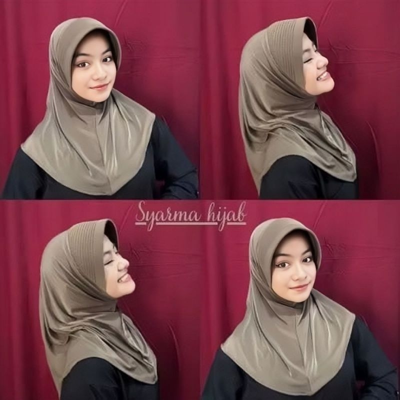 Hijab | Jilbab | Kerudung Bergo Sport Pet Tebal Ukuran M