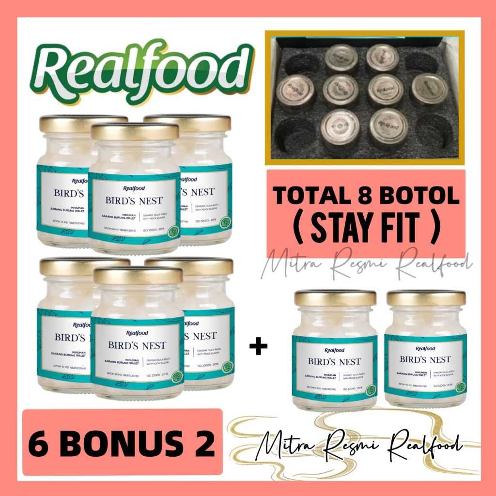 

Realfood 6 Botol Bonus 2 ( Minuman Sarang Burung Walet ) MRR